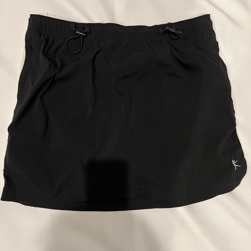 Danskin Black Women's Sports or Swim Skort Size 12 - 14 Elastic Waist
